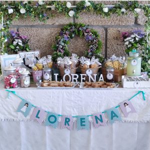 Mesa floral niña SIN GLUTEN (10-15 pax)