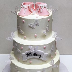 Tarta con patucos
